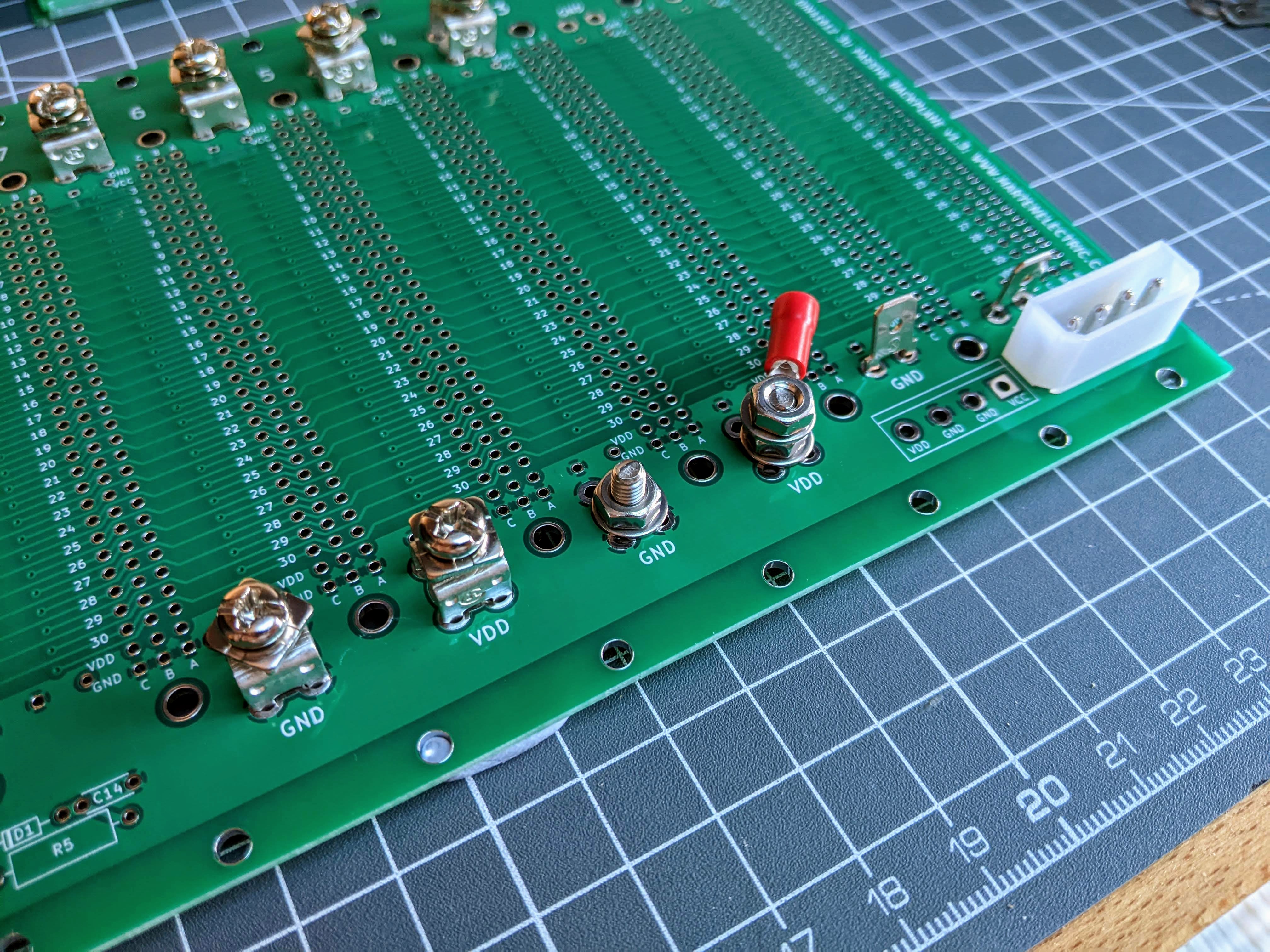 Microbus Backplane PCB for Eurocards DIN41612 10 slot 3U 40HP