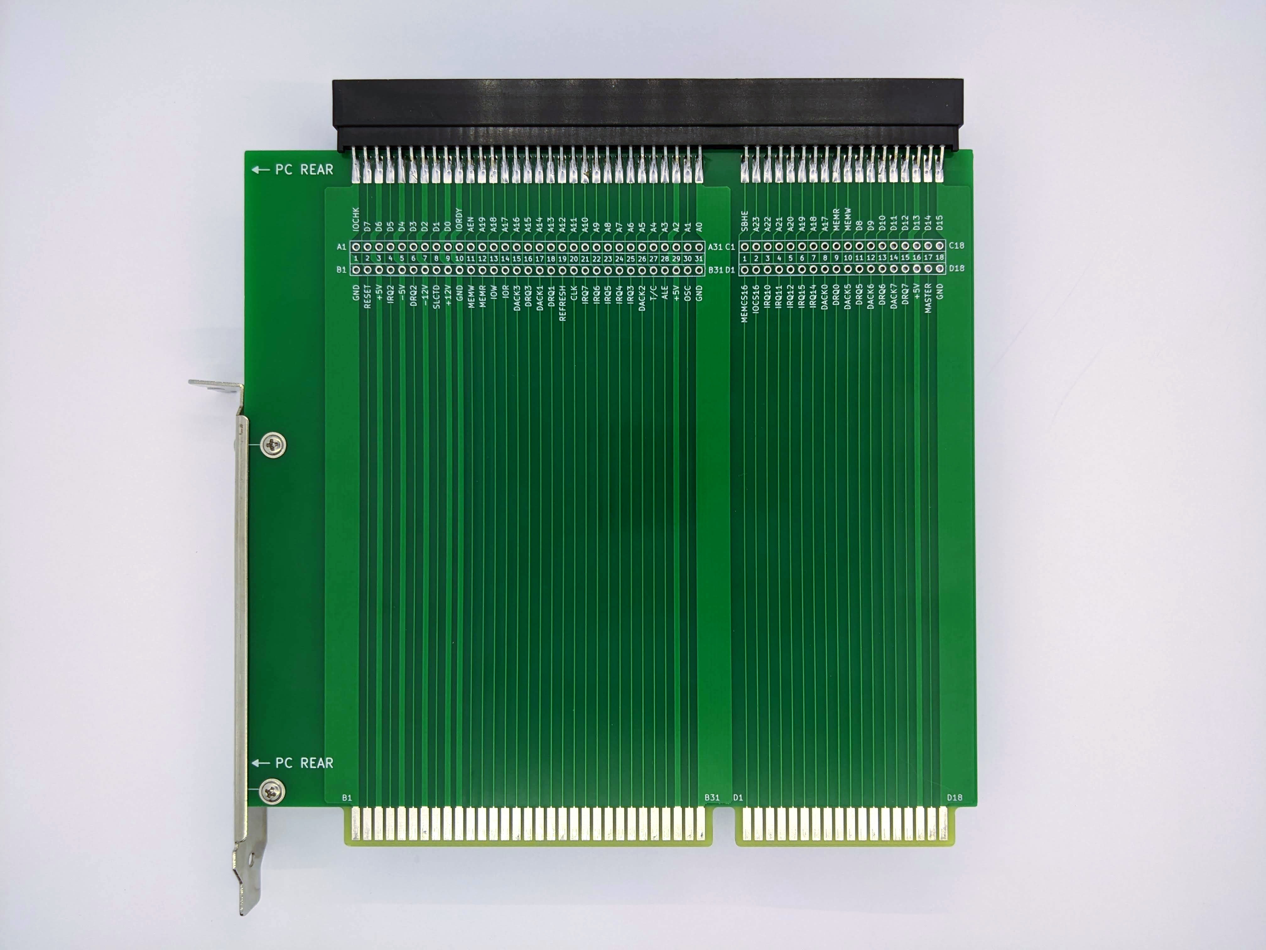 IBM PC XT 16-bit ISA Bus Riser Extender Card
