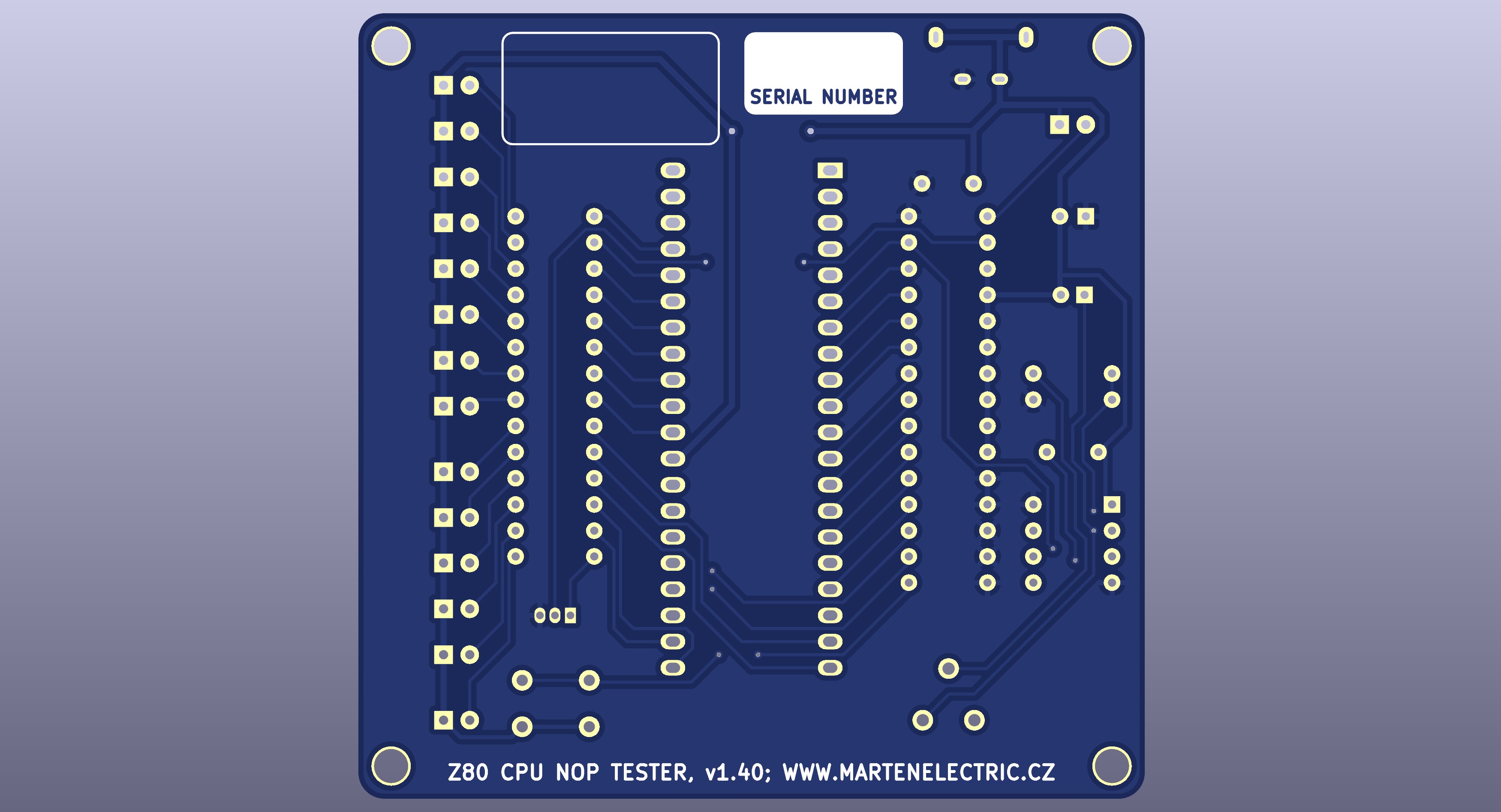 Z80 CPU PLCC44 to DIP40 adapter