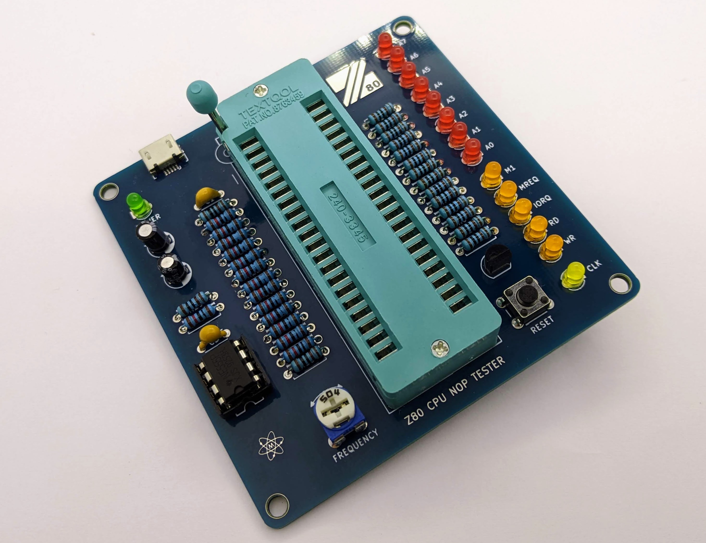 Z80 CPU PLCC44 to DIP40 adapter