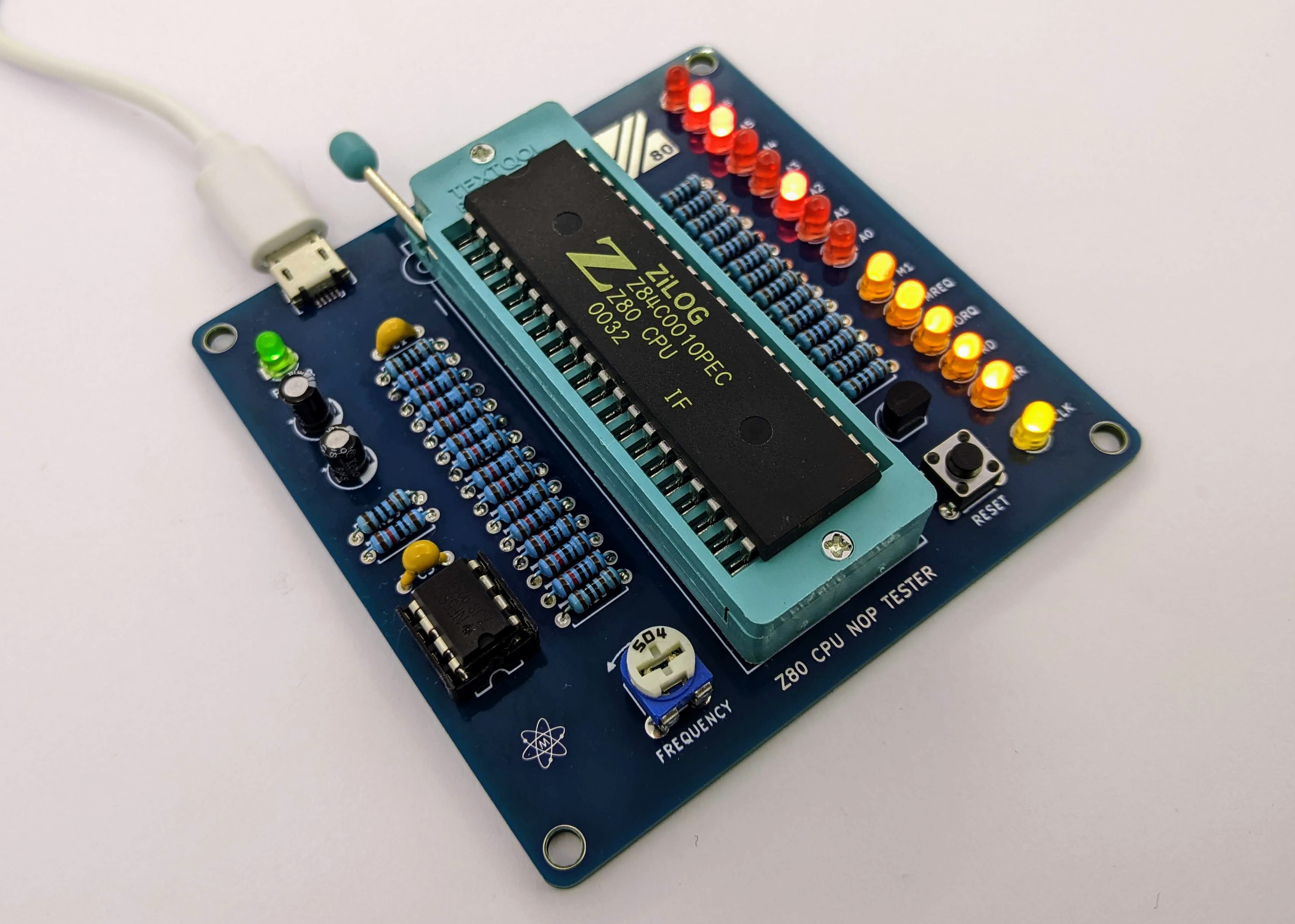 Z80 CPU PLCC44 to DIP40 adapter