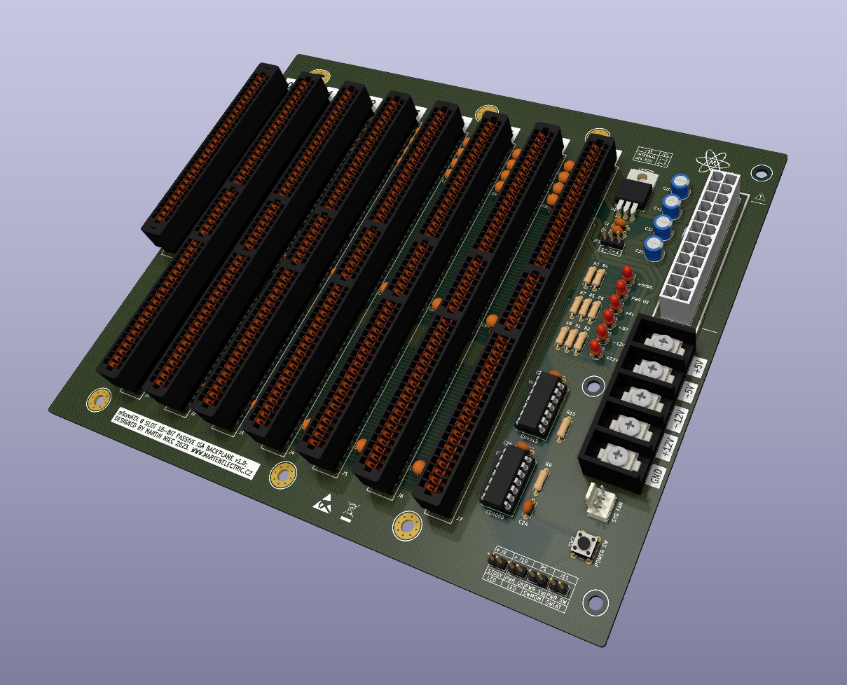 microATX 8slot 16bit backplane
