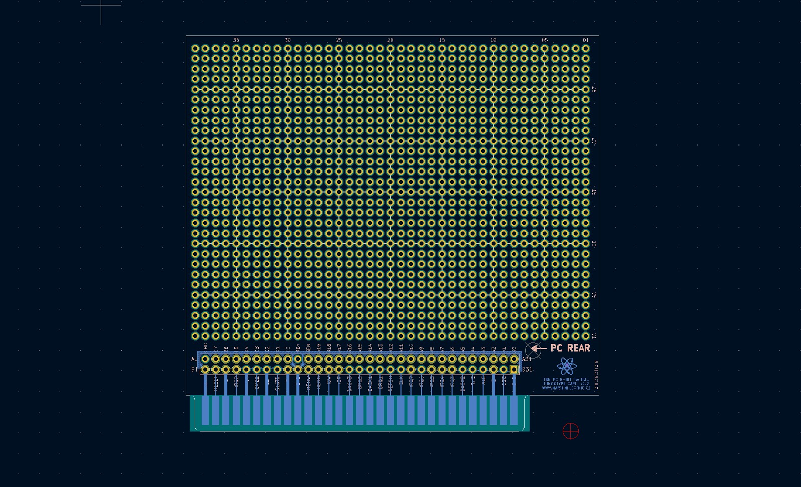 IBM PC XT8-bit ISA Prototype PCB Card mini